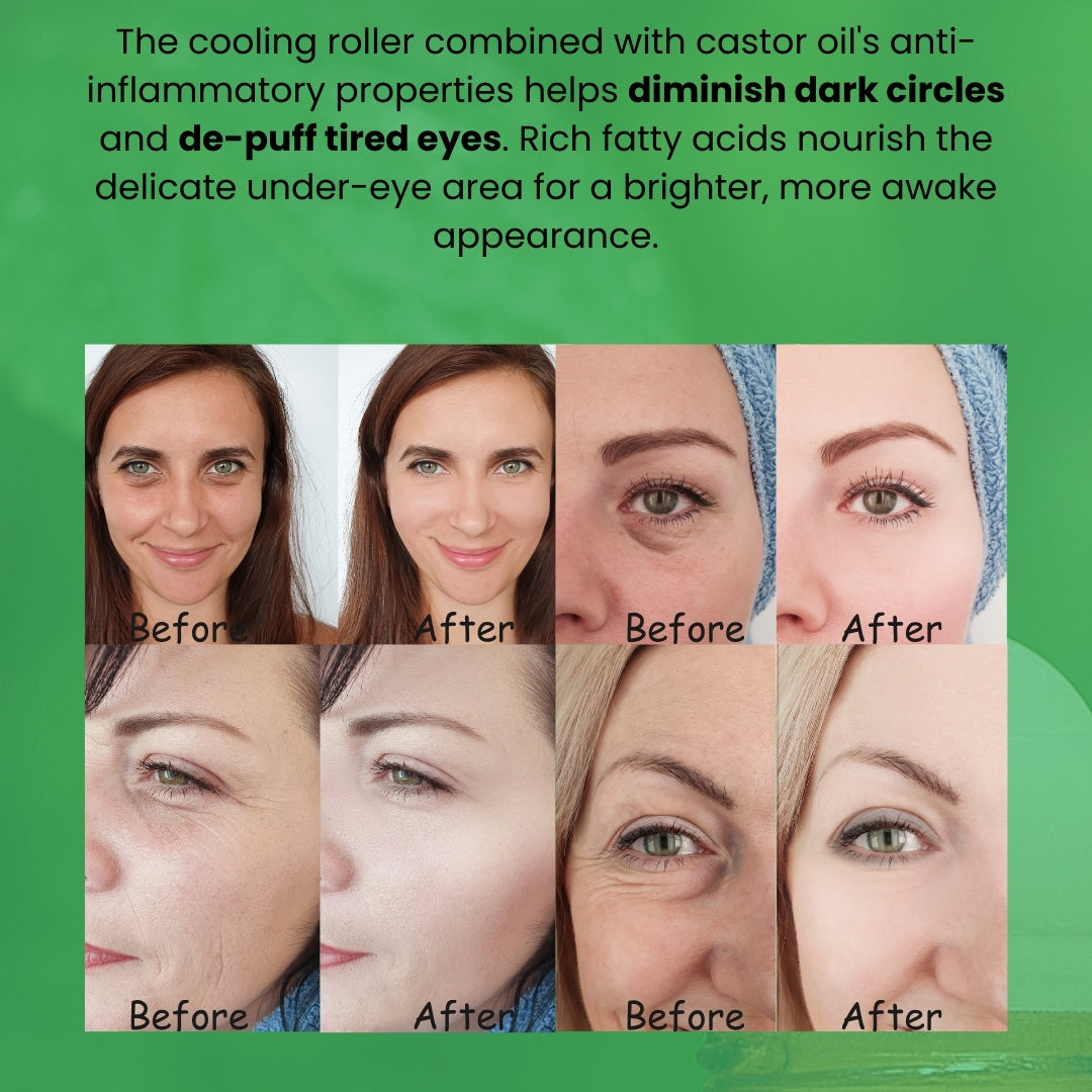 BubblPro Castor Oil - Wrinkles Dark Circles Beauty Rollerball