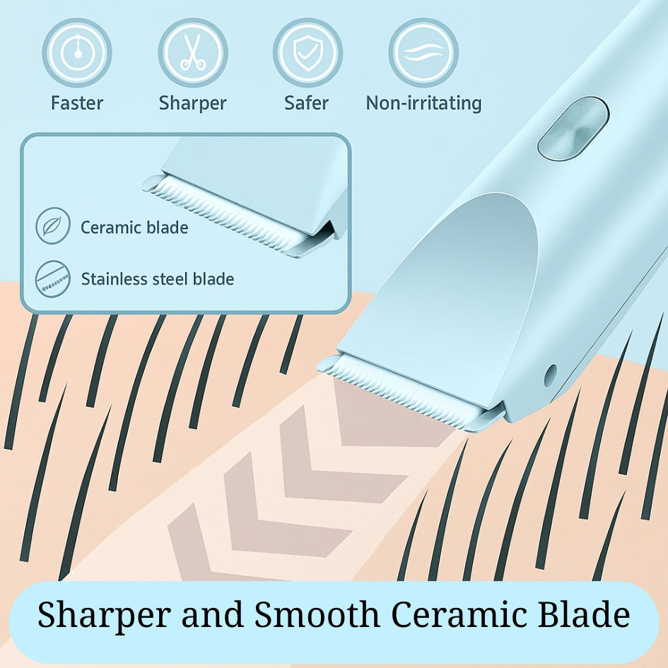 BubblSilk: Dual-Head Shaver & Trimmer, Wet & Dry