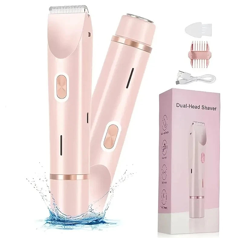 BubblSilk: Dual-Head Shaver & Trimmer, Wet & Dry