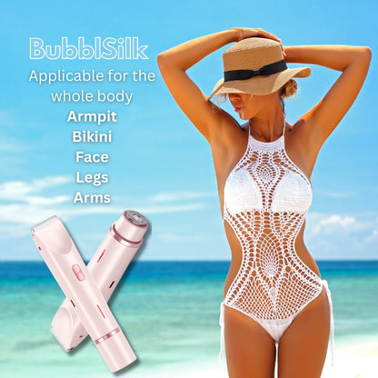 BubblSilk: Dual-Head Shaver & Trimmer, Wet & Dry