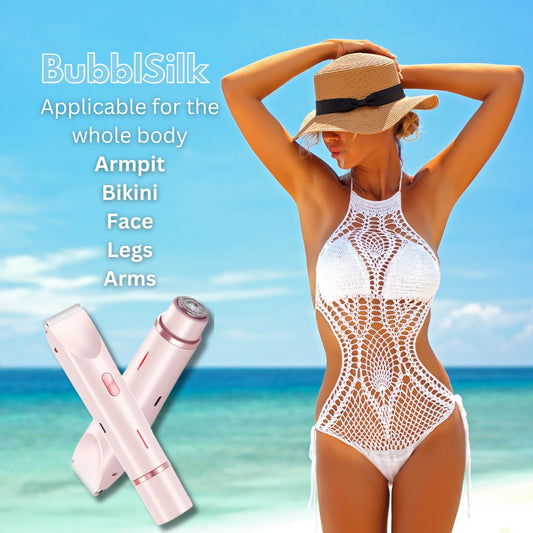 BubblSilk: Dual-Head Shaver & Trimmer, Wet & Dry