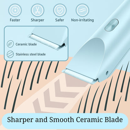 BubblSilk: Dual-Head Shaver & Trimmer, Wet & Dry