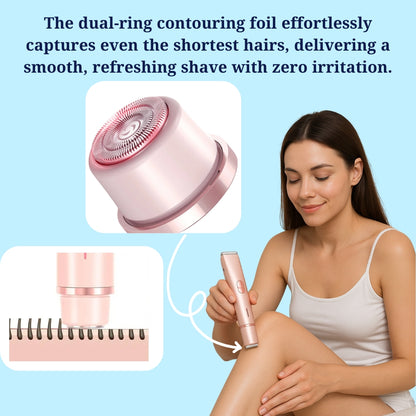 BubblSilk: Dual-Head Shaver & Trimmer, Wet & Dry