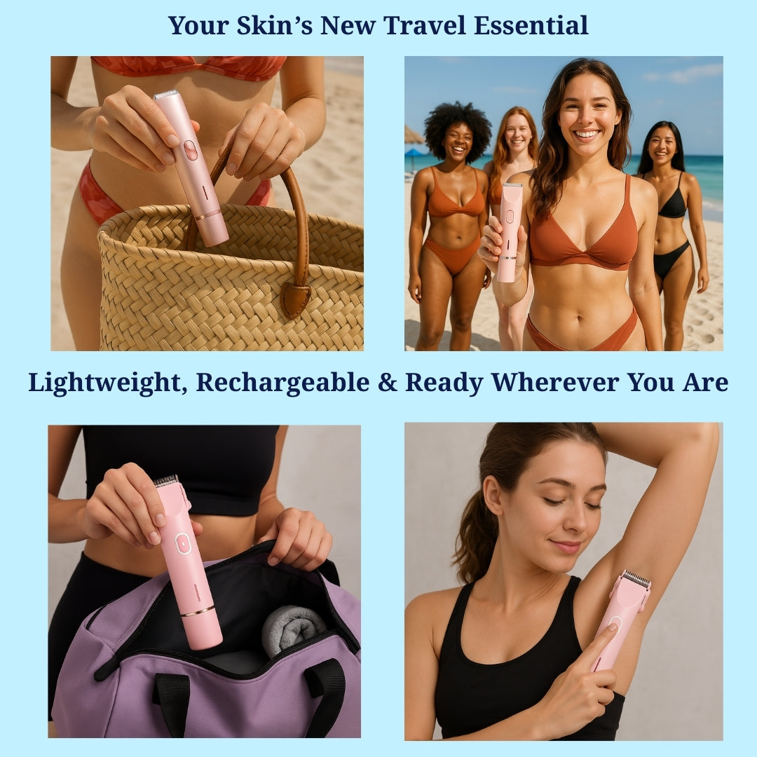 BubblSilk: Dual-Head Shaver & Trimmer, Wet & Dry