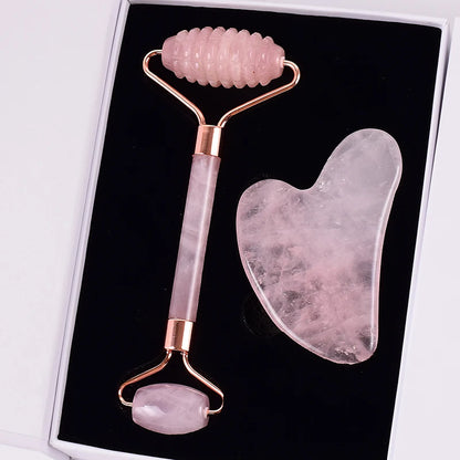 Natural Rose Quartz Gua Sha Tool Massager