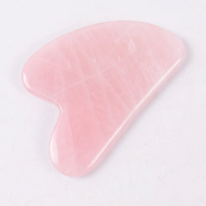 Natural Rose Quartz Gua Sha Tool Massager