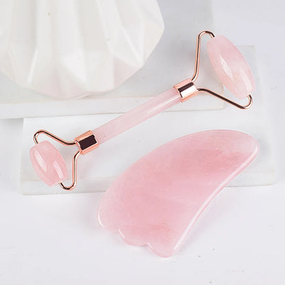 Natural Rose Quartz Gua Sha Tool Massager