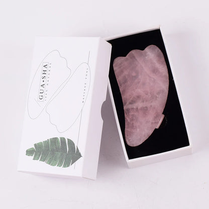 Natural Rose Quartz Gua Sha Tool Massager