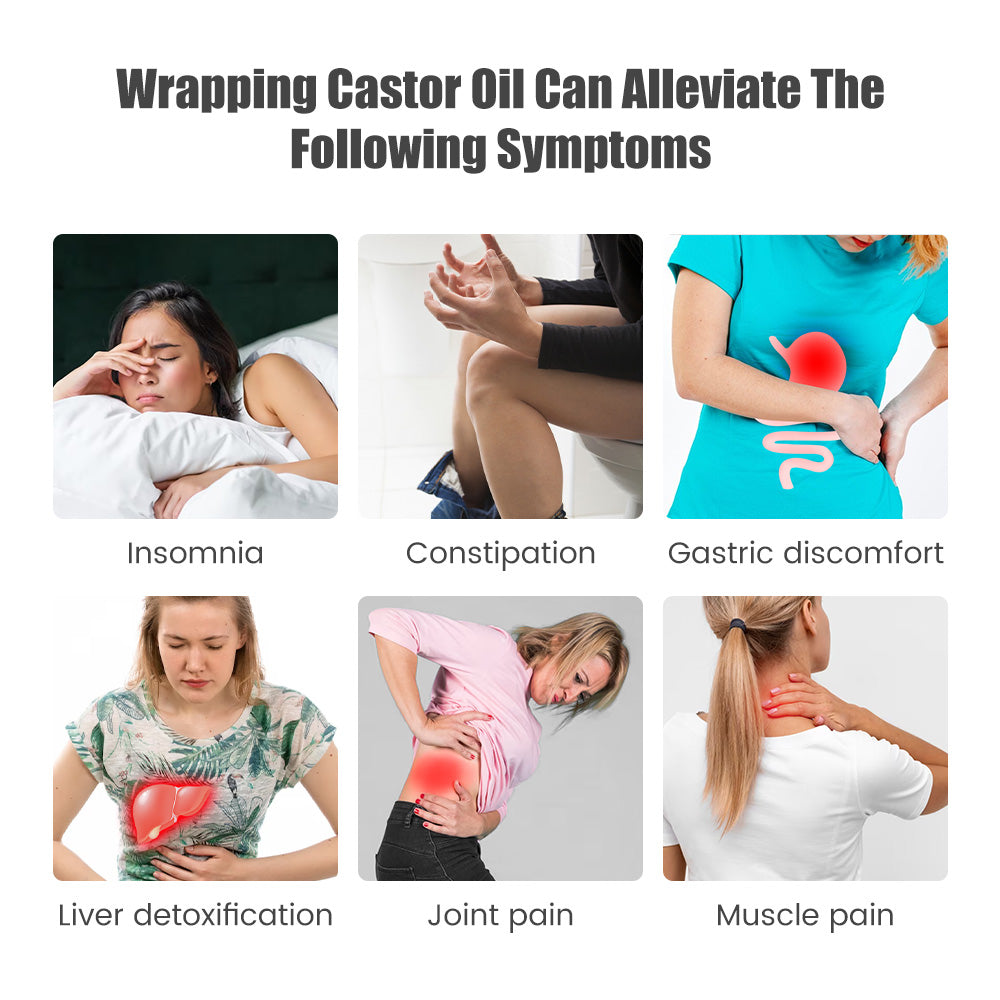 Castor Oil Pack Wrap Reusable Organic Cotton