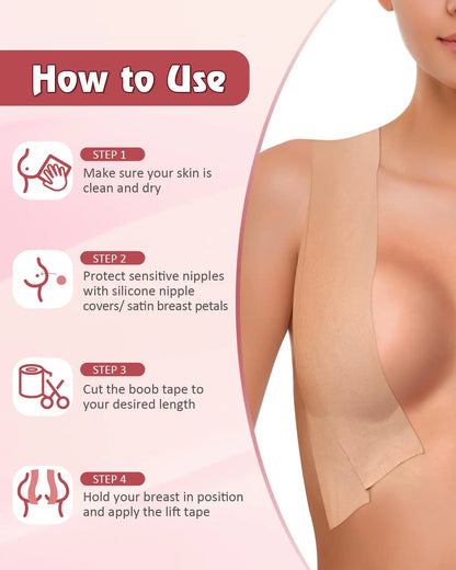 5m Lift Tape Bra + 10 Nipple Covers