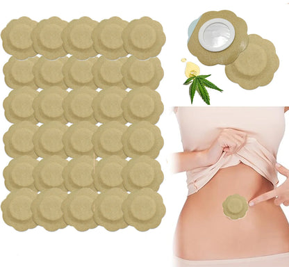 Castor Oil Belly Button Patches- Organic Cotton Self-Adhesive Pads