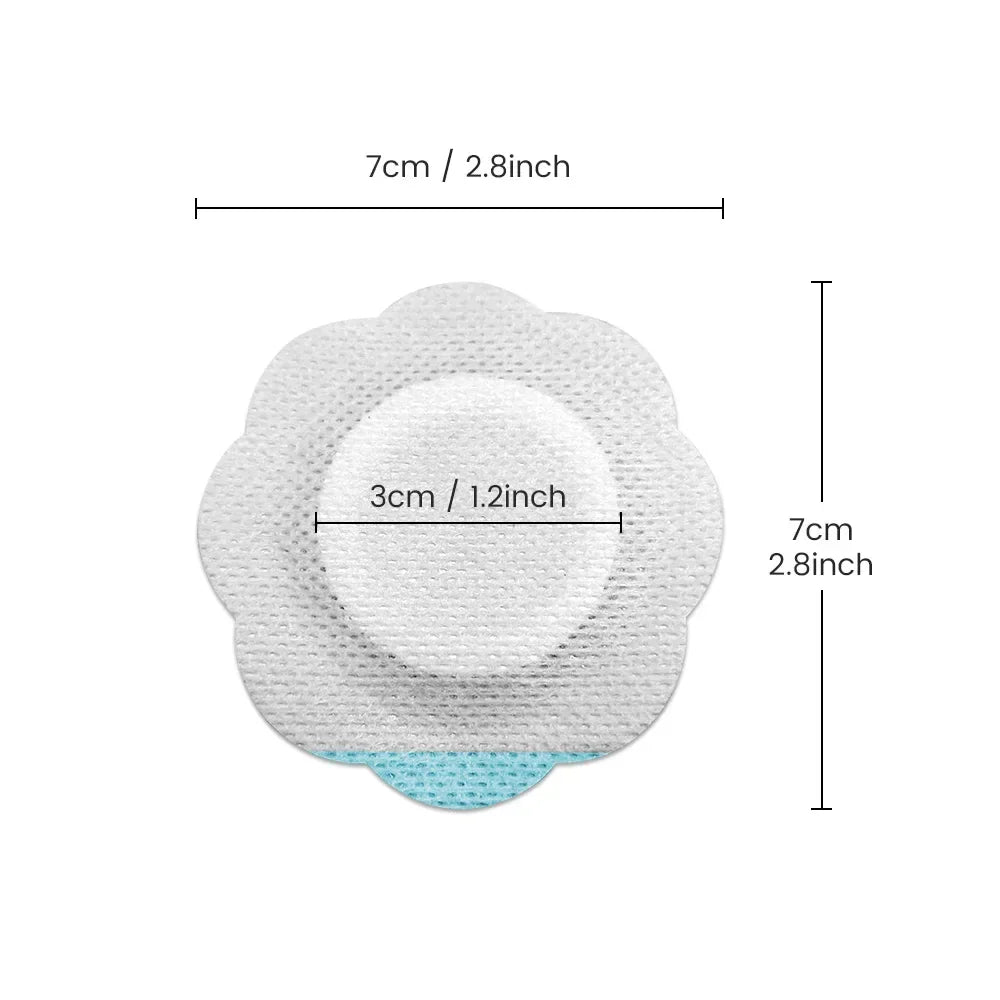 Castor Oil Belly Button Patches- Organic Cotton Self-Adhesive Pads